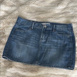 Denim Jean Mini Skirt